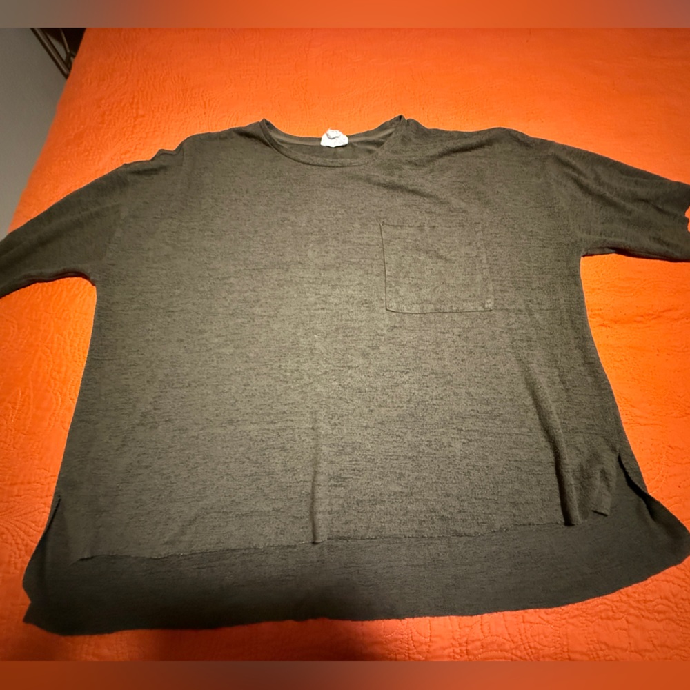 For The Republic Women's Charcoal green Top 2X